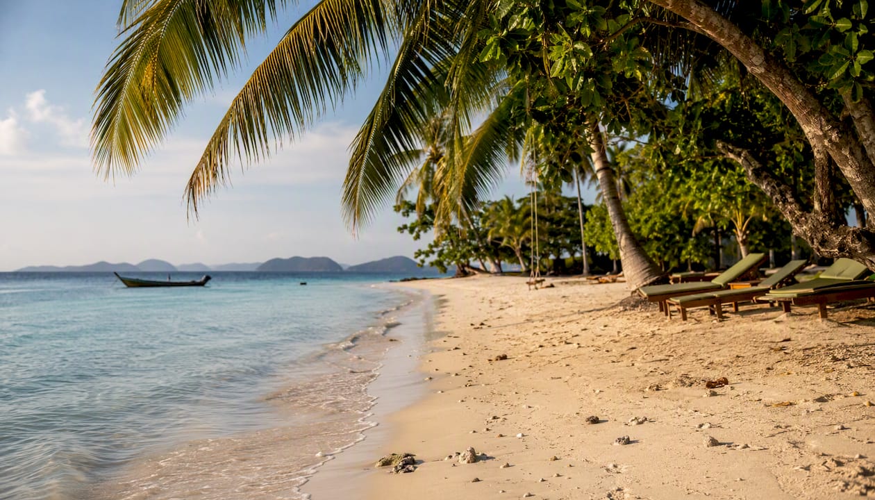Koh Lipe tranquil palm-fringed beach