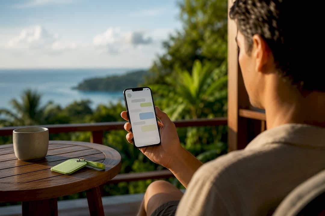 Traveler reviewing a Phuket tour cancellation message