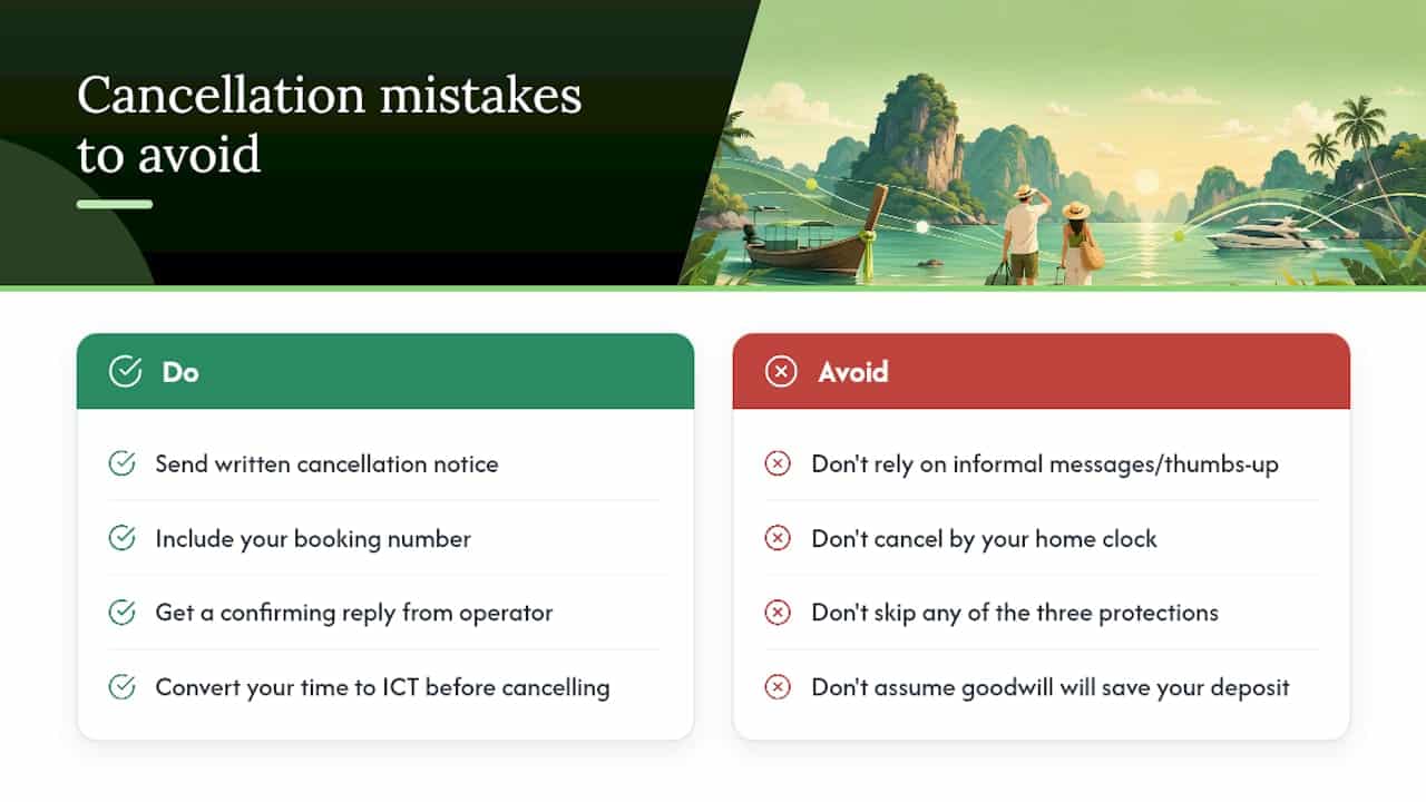 What Phuket travellers consistently get wrong about cancellations — overview diagram